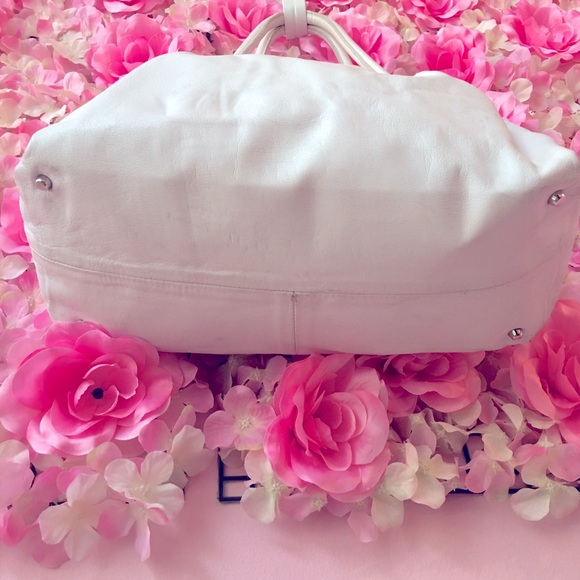 Furla hobo small tote genuine leather purse white - Picture 8 of 11